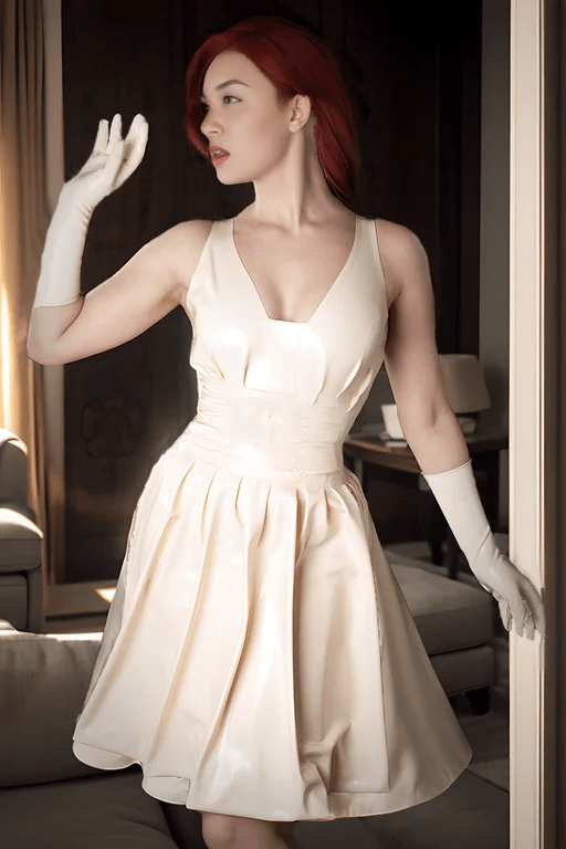 White-latex skater dress wins hearts&nbsp;everywhere